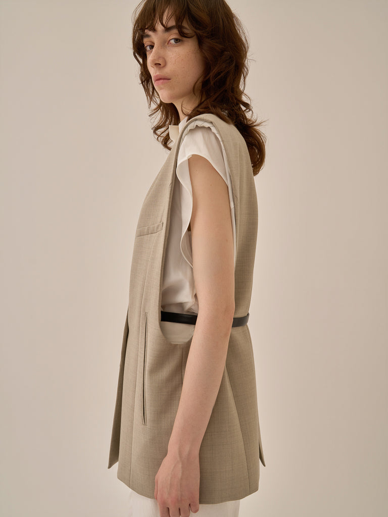 Void jacket with belt BE