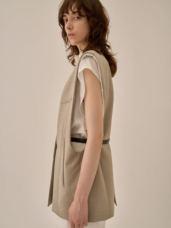 Void jacket with belt BE