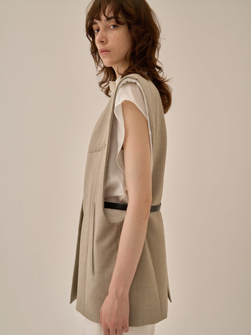 Void jacket with belt BE