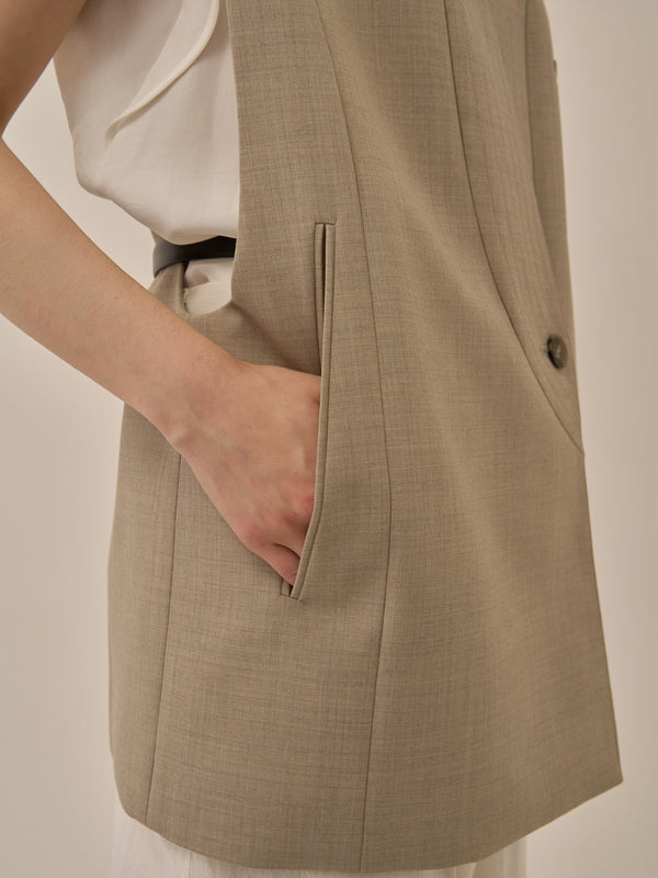 Void jacket with belt BE