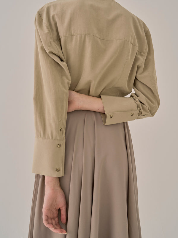 Tilda drape neck shirt BE