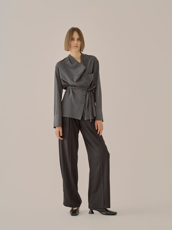 Tilda drape neck shirt GY