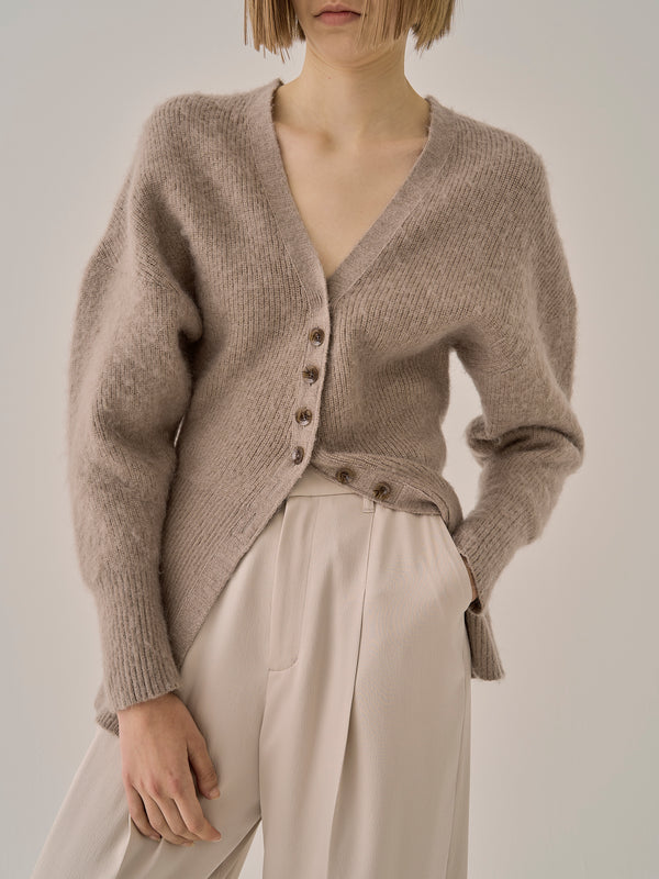 Greer mohair knit cardigan BE