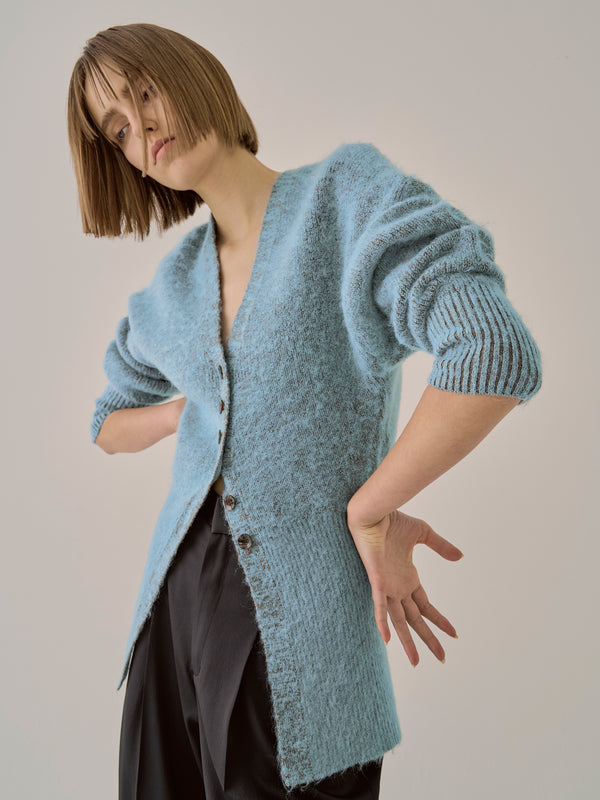 Greer mohair knit cardigan BL