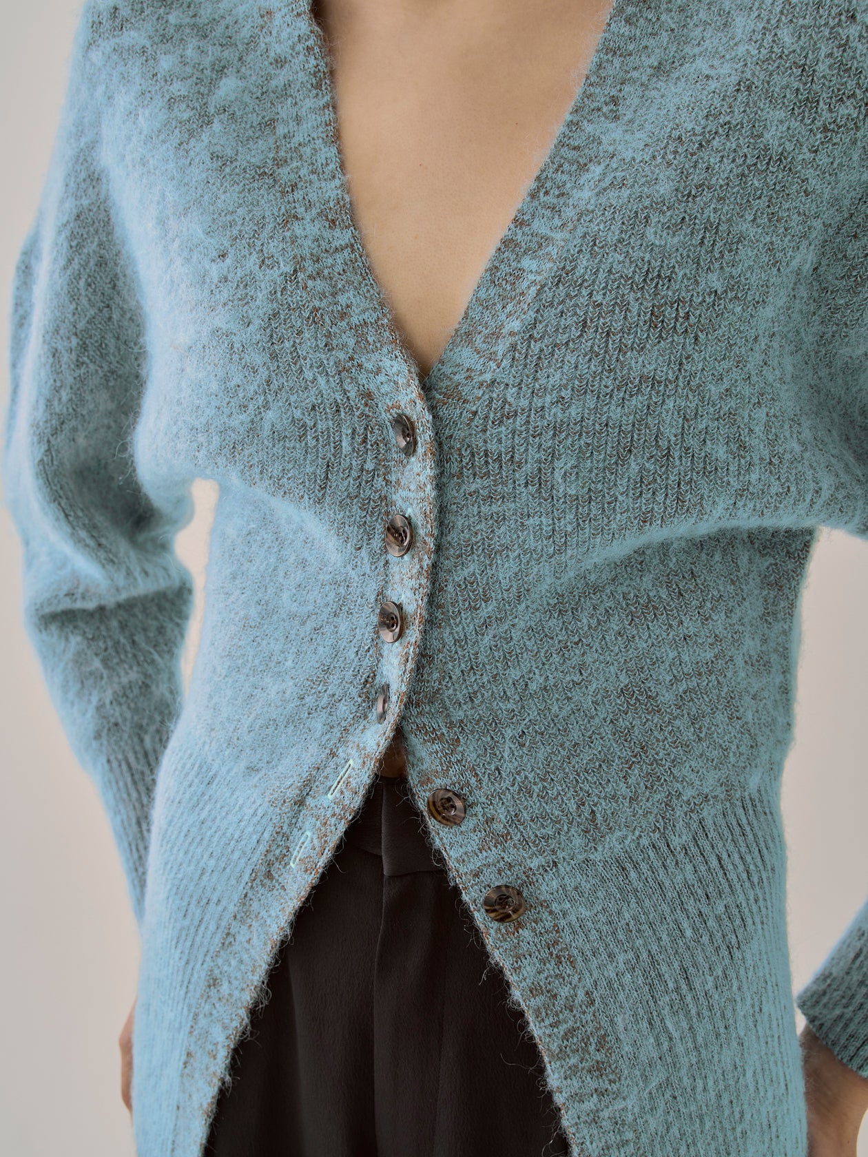 Greer mohair knit cardigan BL