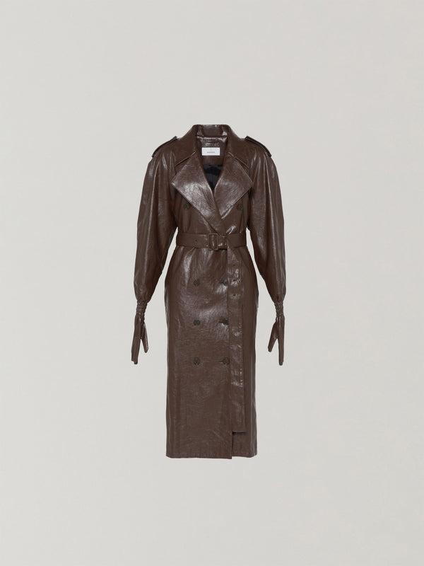 Anouck faux leather coat BR