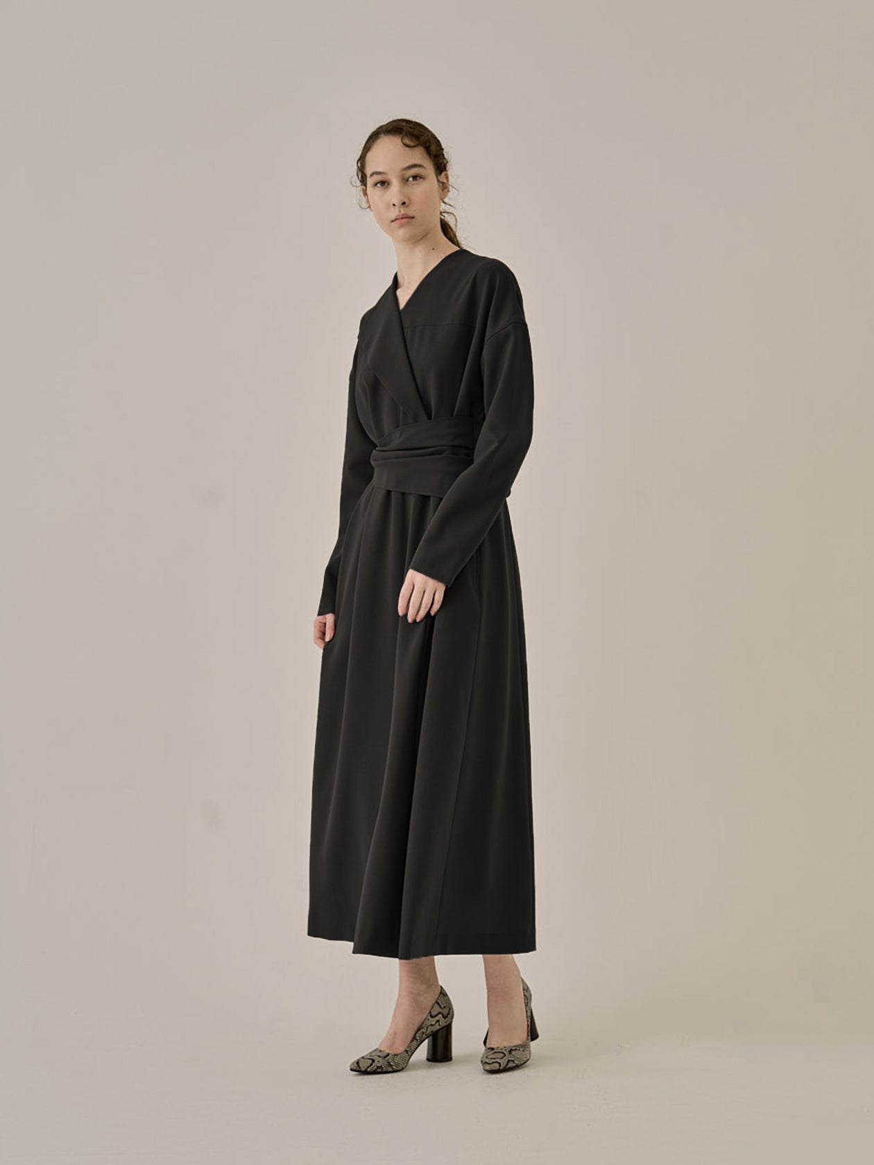 Agatha wrap waist dress BK