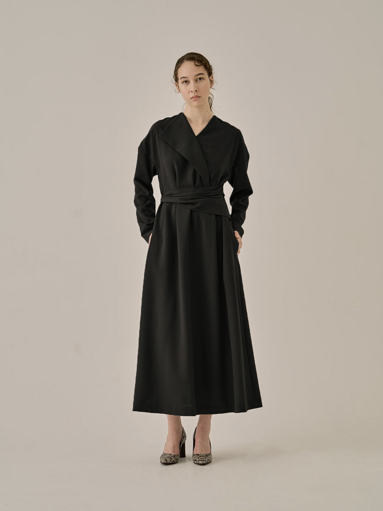 Agatha wrap waist dress BK