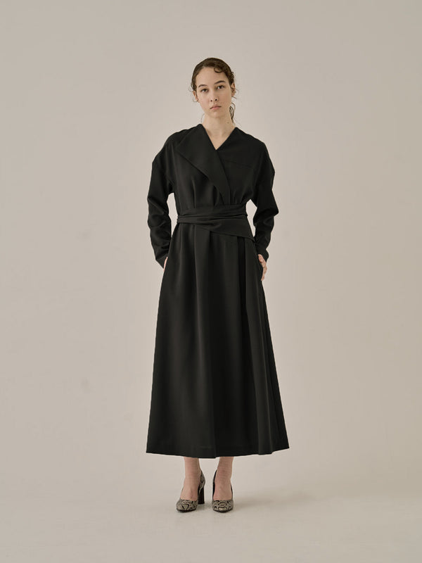 Agatha wrap waist dress BK