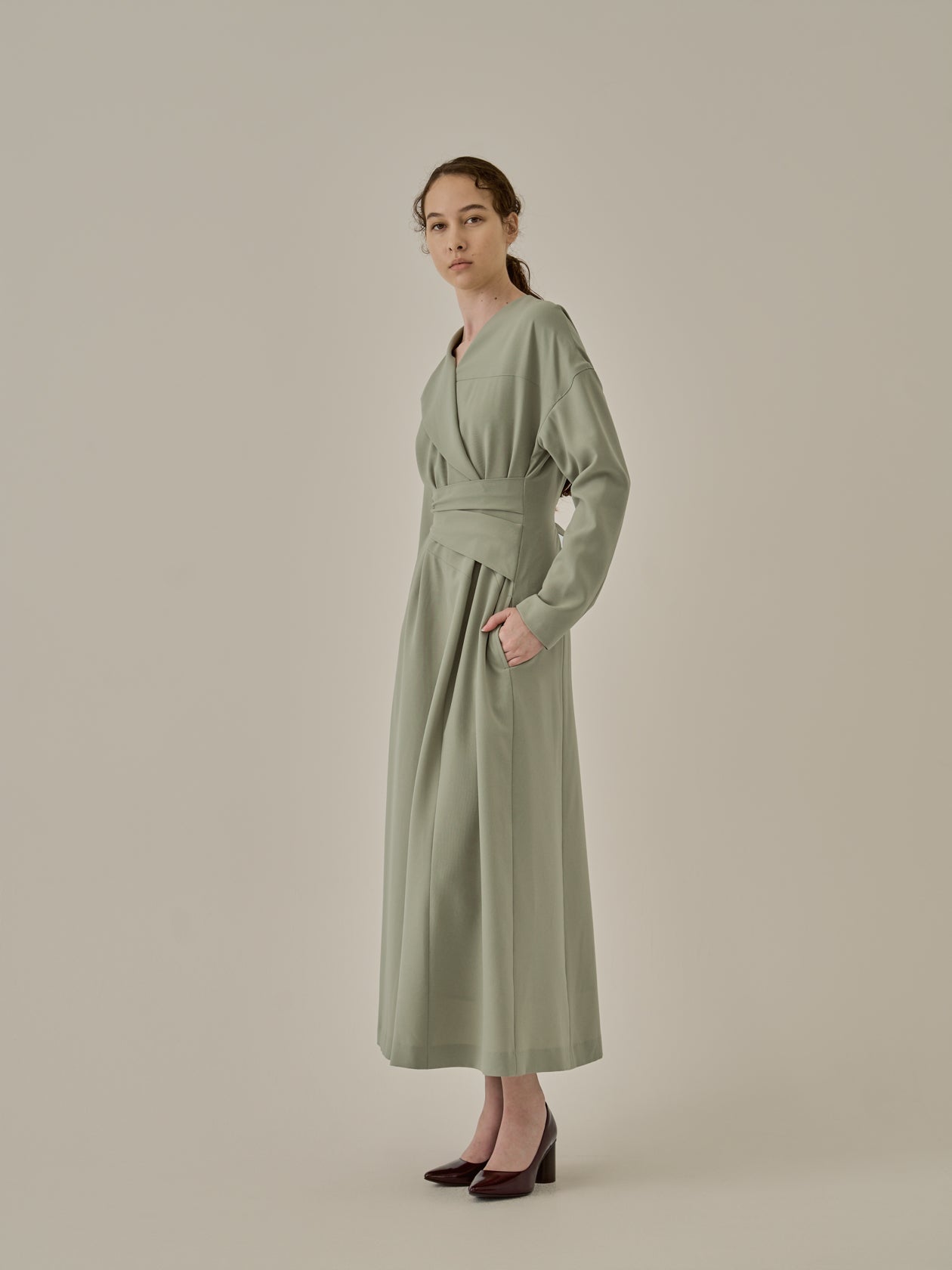 Agatha wrap waist dress GR