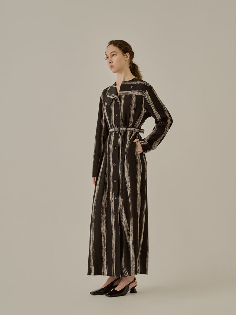 Stitch stripe dress BK
