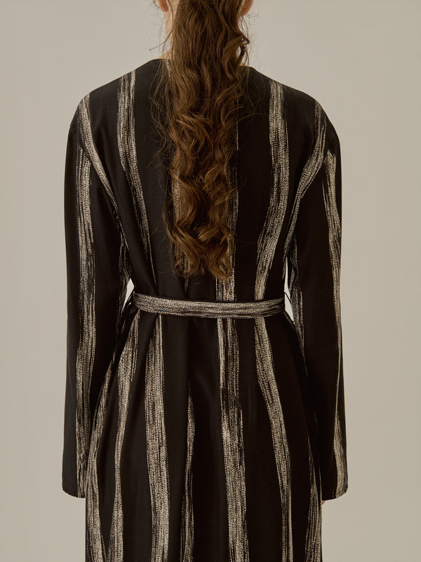 Stitch stripe dress BK