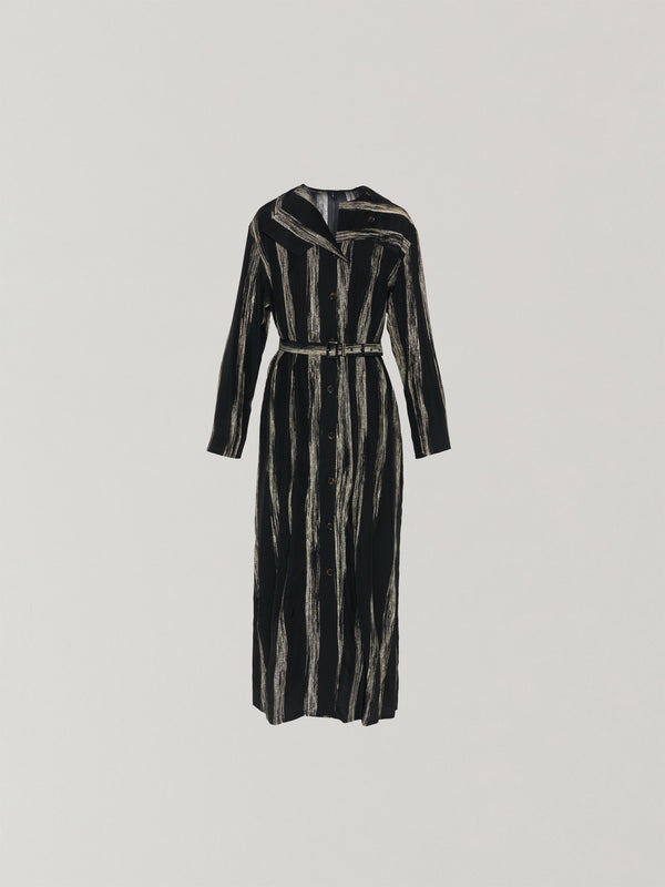 Stitch stripe dress BK