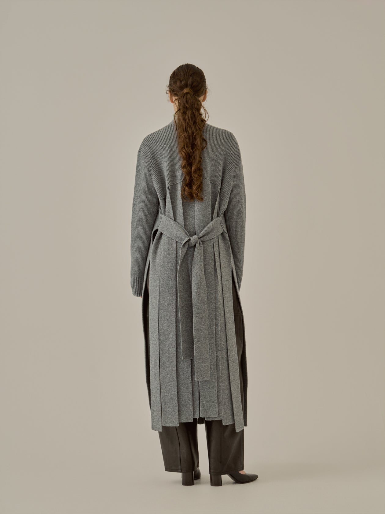 Margo long knit cardigan GY