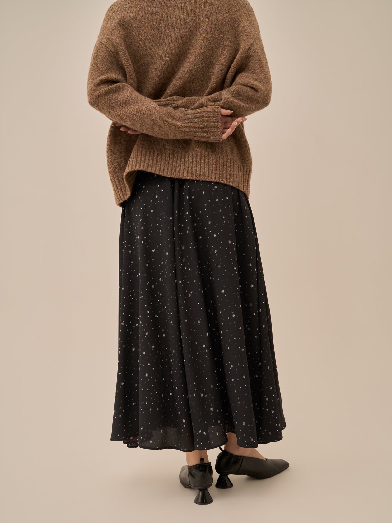 Yasetsu flare skirt BK