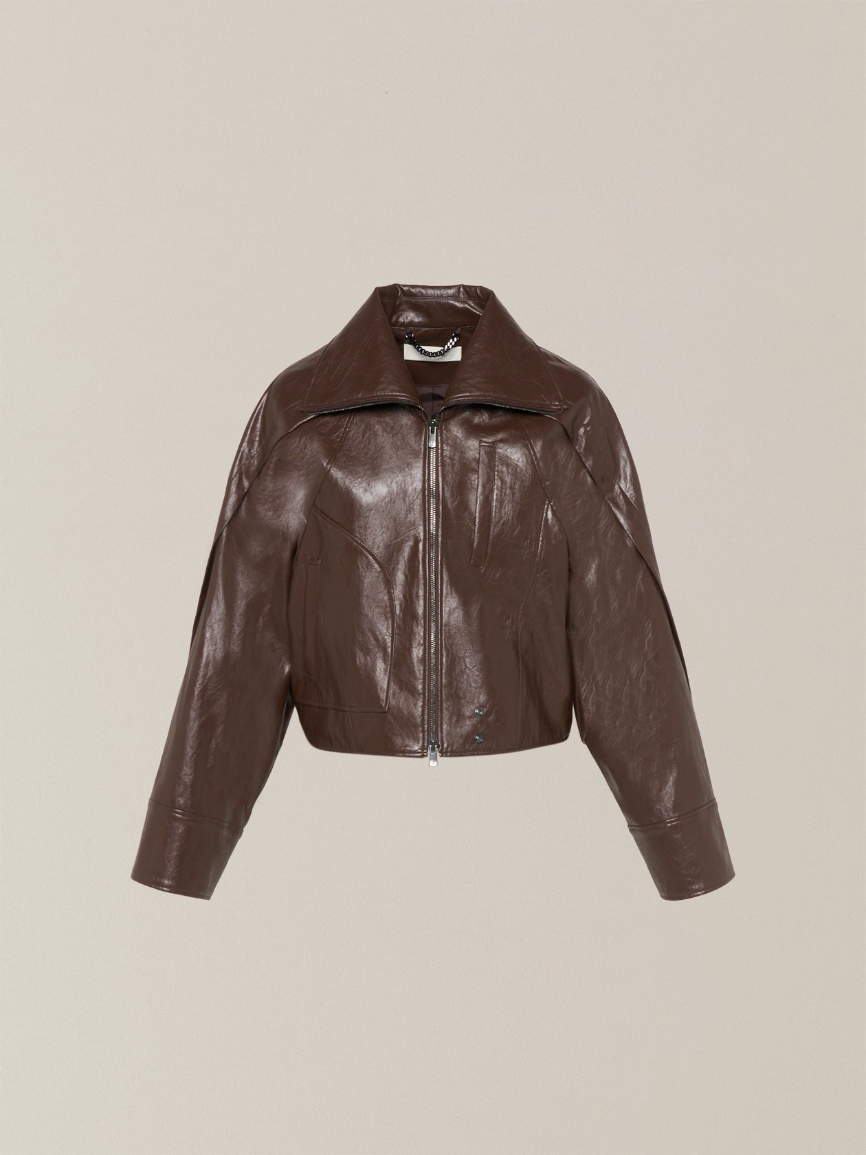 Cherie faux leather blouson BR