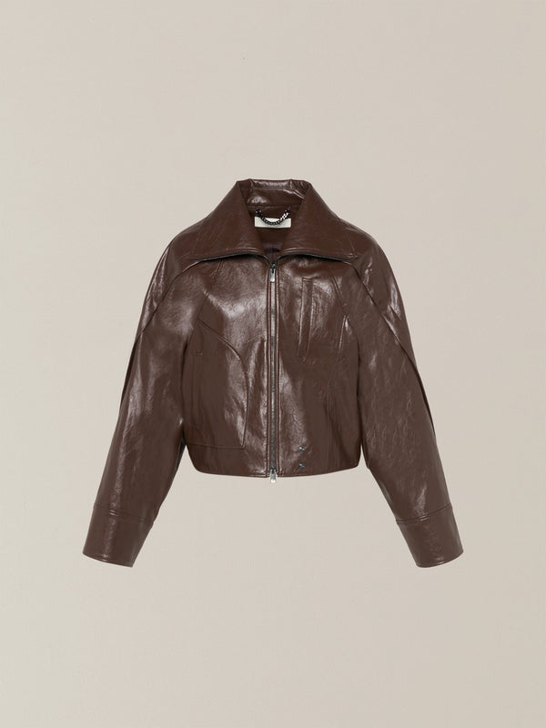 Cherie faux leather blouson BR