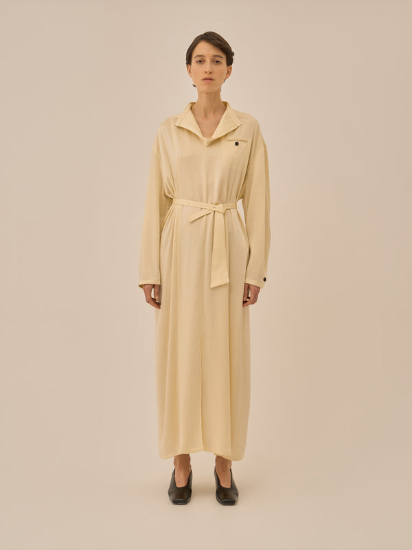 Karina stand collar dress YE