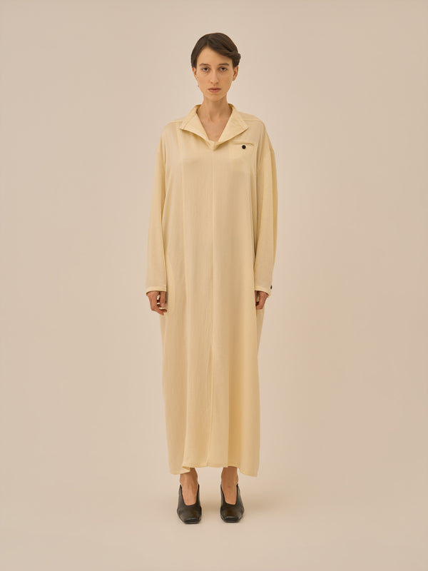 Karina stand collar dress YE