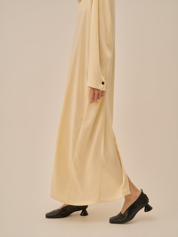 Karina stand collar dress YE