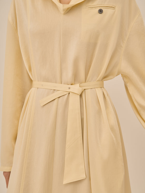 Karina stand collar dress YE