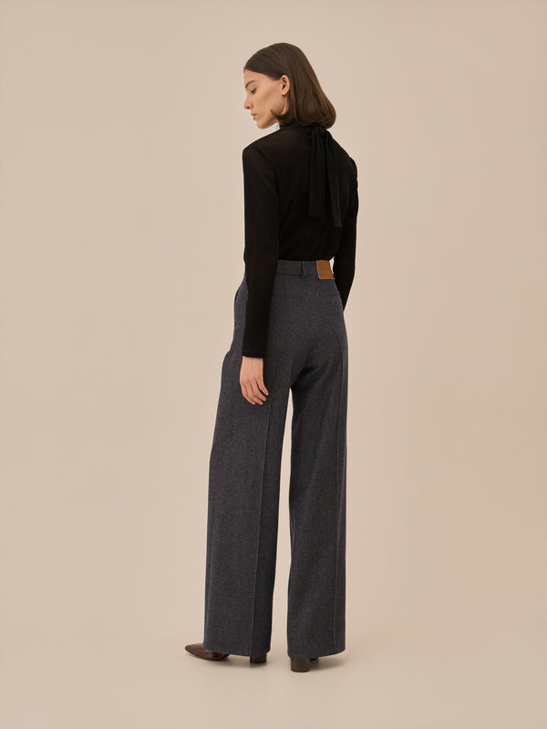 Marina wool denim pants NV
