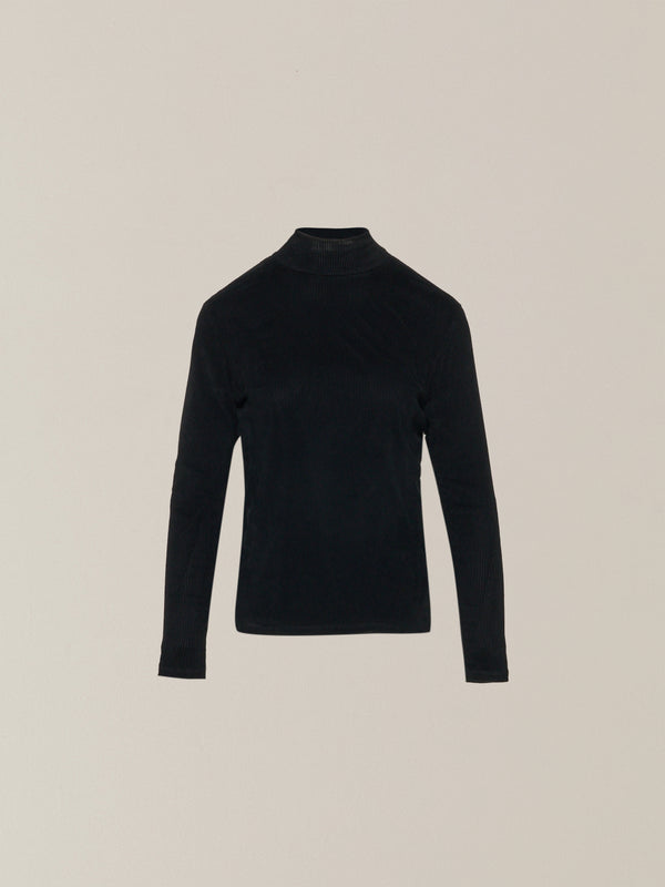 Claudia tie coller jersey pullover BK