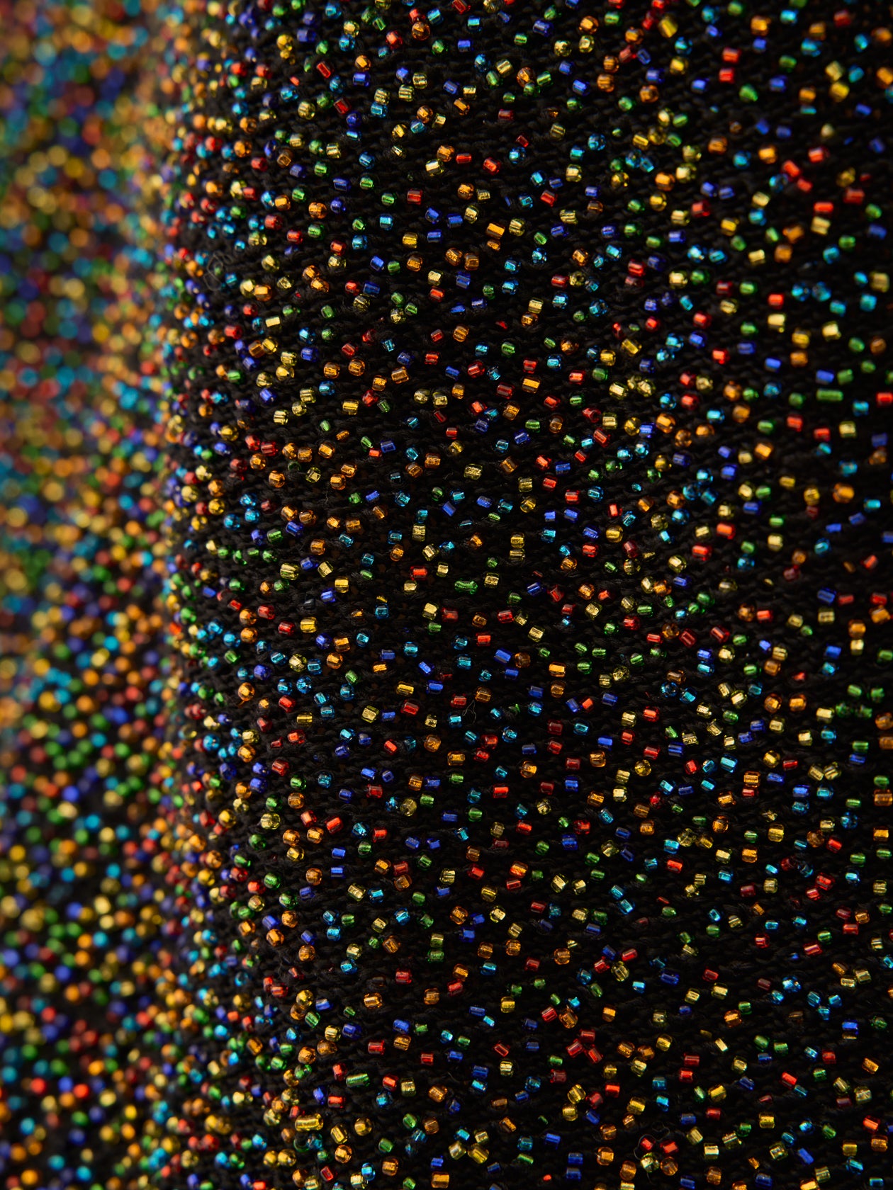 Karachi glass beads handknit vest BK