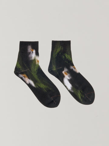 Lilas Print Socks　