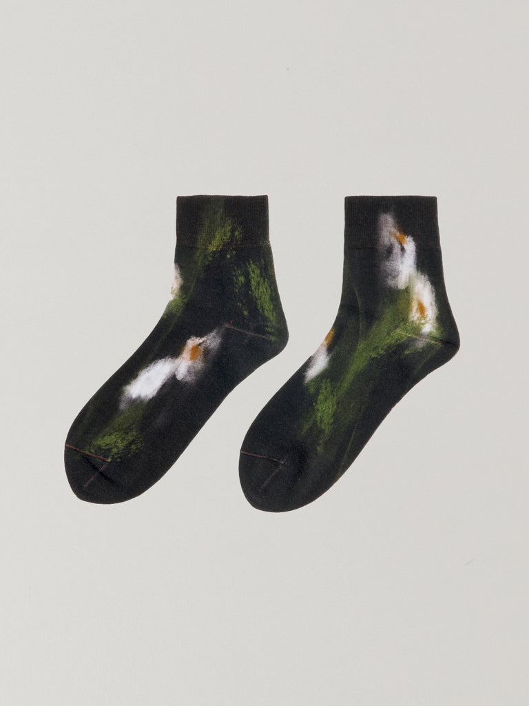 Lilas Print Socks　